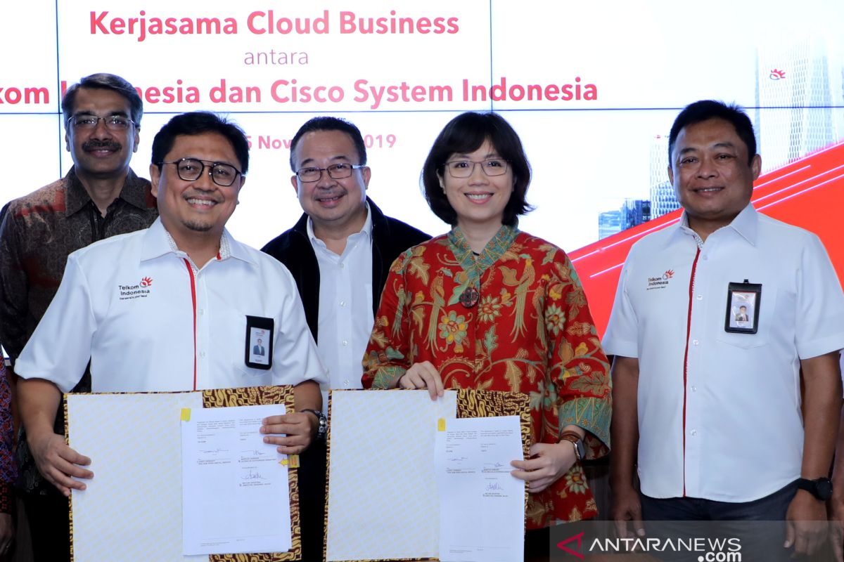 PT Telkom jajaki kerja sama dengan Cisco, kembangkan bisnis cloud