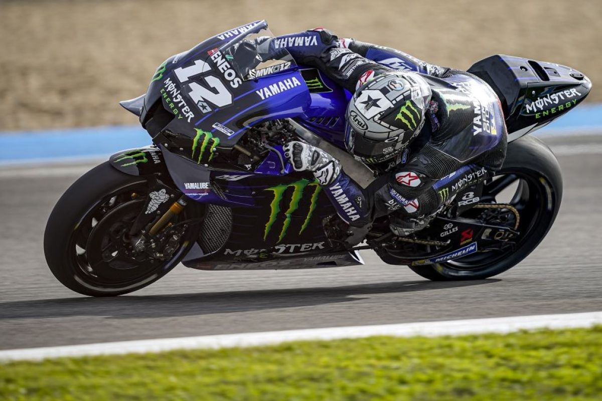 Maverick Vinales ungguli Marquez di tes resmi MotoGP di Jerez