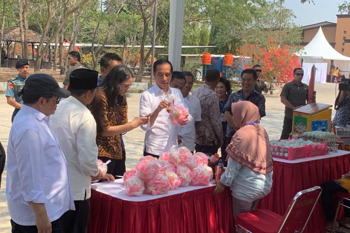 Jokowi ingatkan pelaku usaha mikro tak terjerat lintah darat