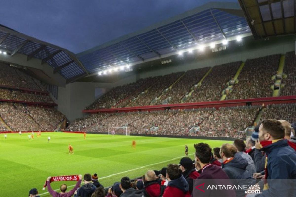 Liverpool rancang kembali  kembangkan kapasitas Stadion Anfield