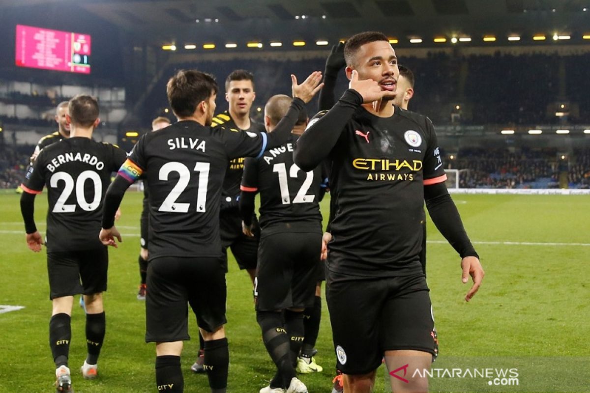 Man City hantam Burnley 4-1 demi duduki posisi kedua Liga Inggris