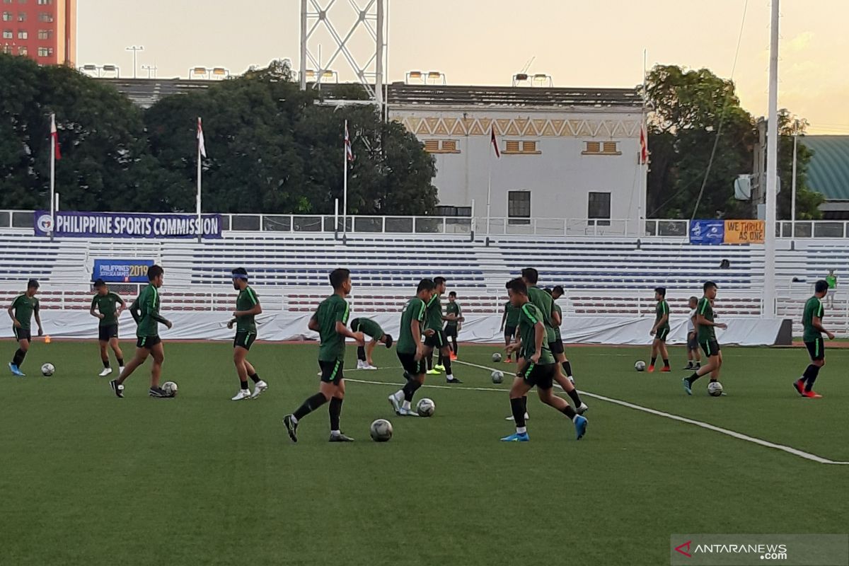 Babak pertama, Indonesia tertinggal 0-1 dari Vietnam