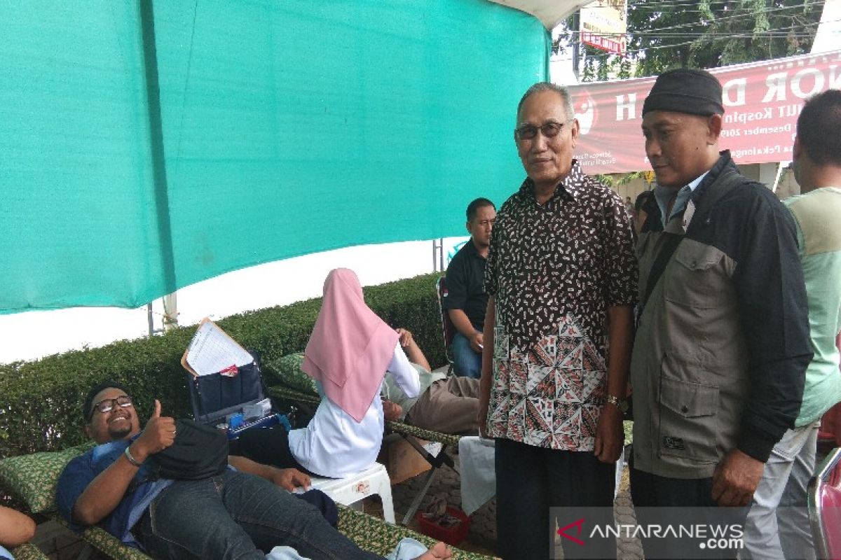 Kospin Jasa gelar donor  darah dan pembagian sembako