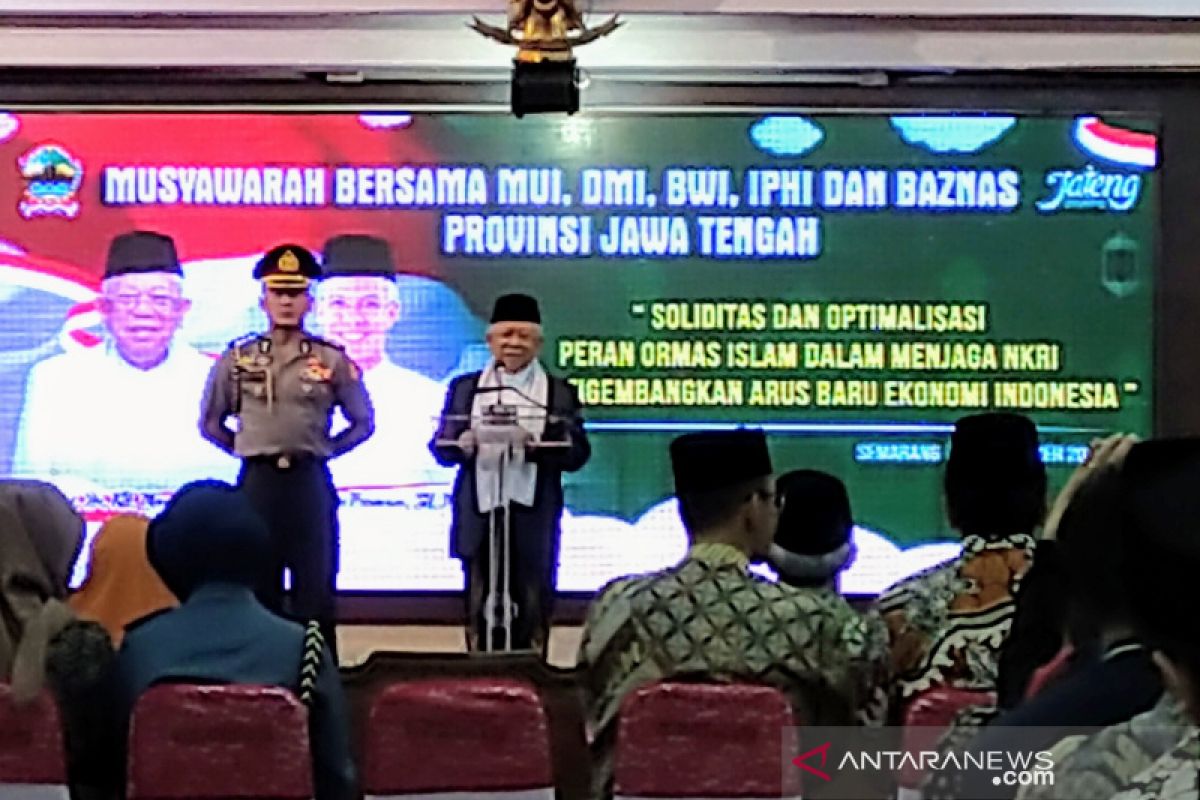 Wapres buka Musyawarah Bersama Lima Ormas Islam di Jateng