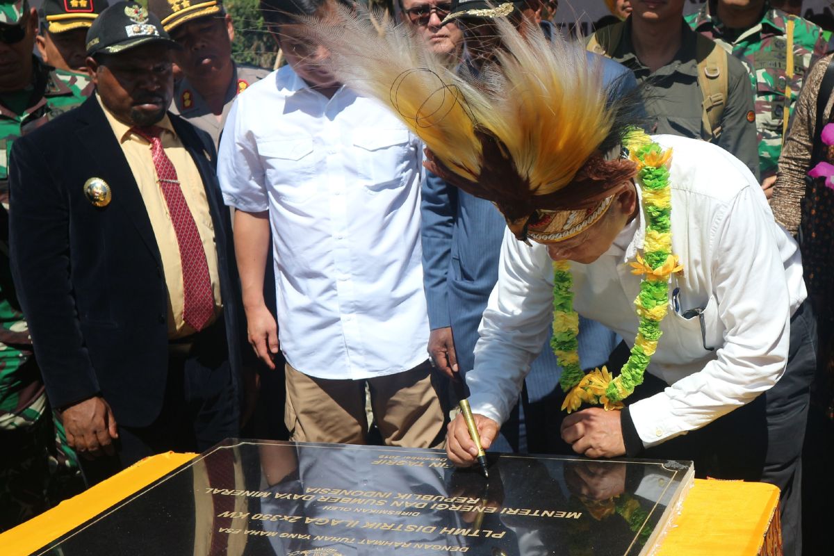 Menteri ESDM resmikan PLTMH di Ilaga Kabupaten Puncak