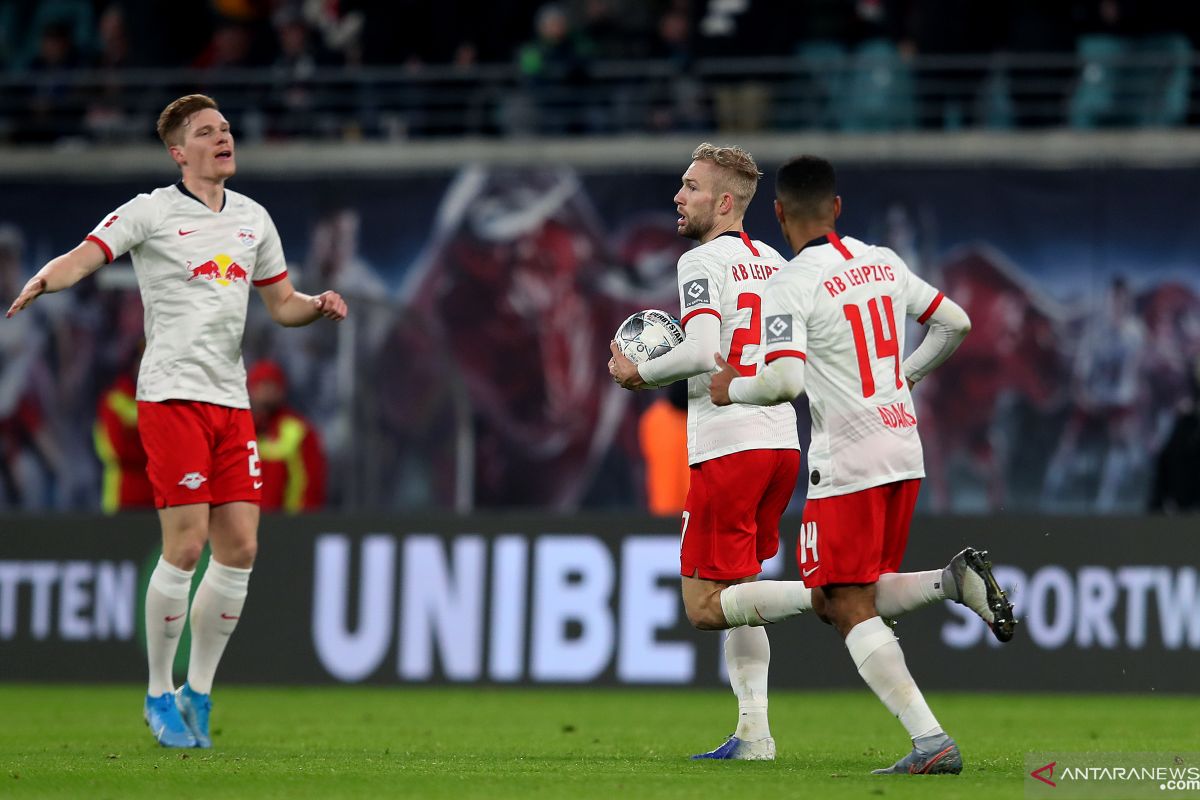 Tekuk Augsburg 3-1, Leipzig masuki libur musim dingin sebagai pemuncak klasemen