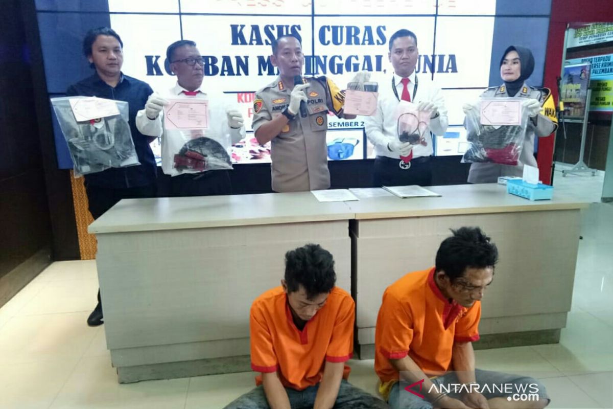 Dua tersangka begal taksi online di Palembang terancam hukuman mati