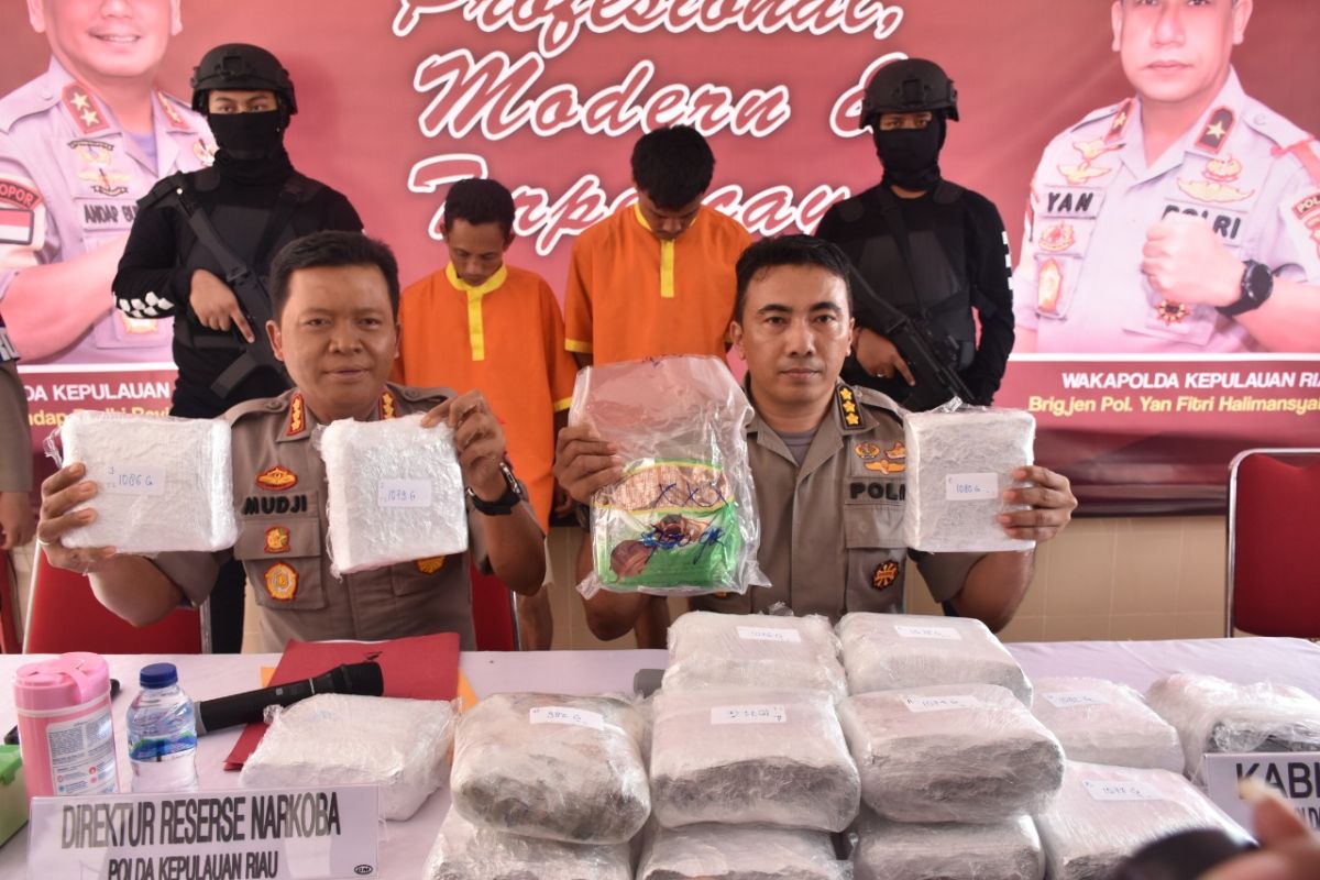 Polisi tahan dua pemuda miliki 19 kilogram narkoba