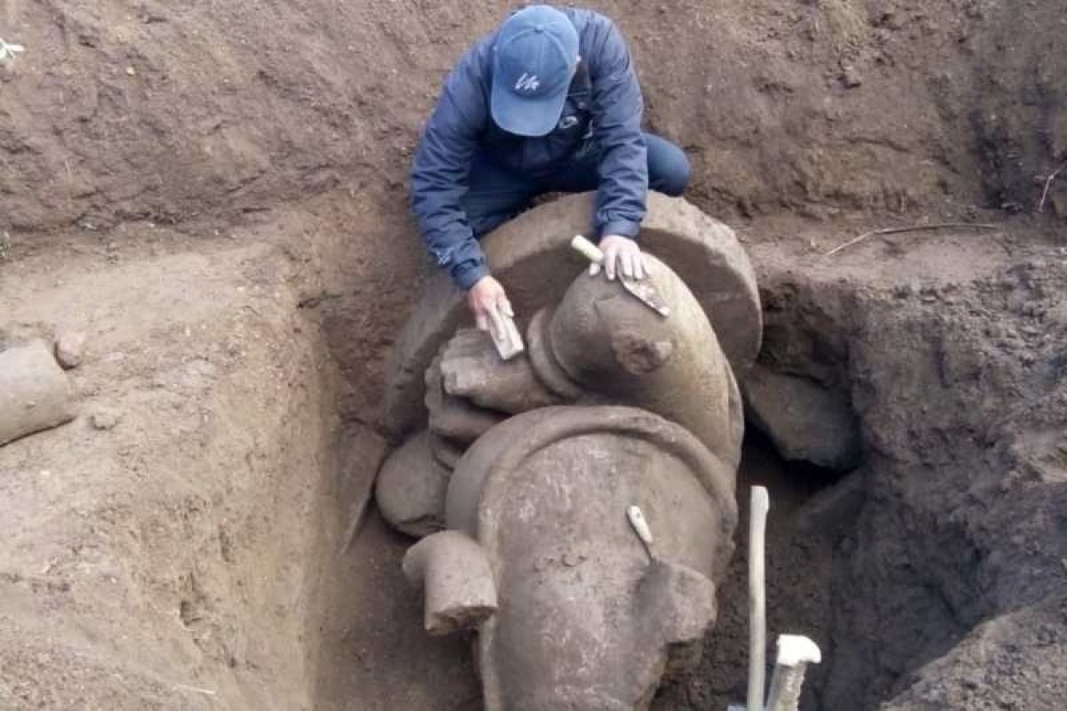 BPCB bersiap untuk mengangkat temuan arca Ganesha di Dieng