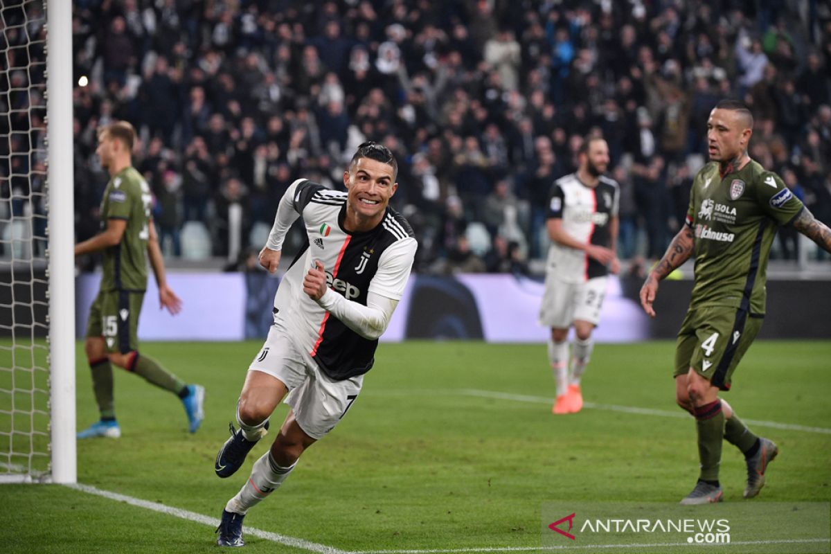 Cristiano Ronaldo ukir trigol, Juve sementara puncaki klasemen