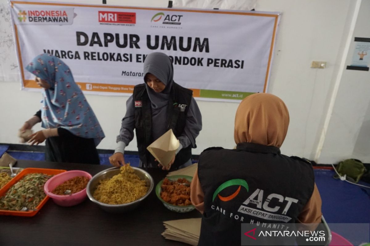 ACT-MRI membangun dapur umum untuk pengungsi di Mataram