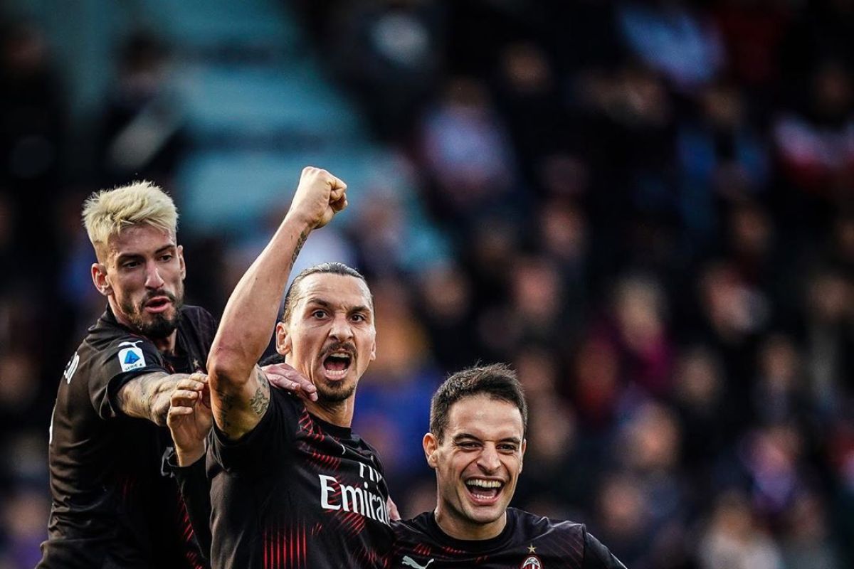 Ibrahimovic cetak gol awali kesuksesan Milan dari puasa kemenangan