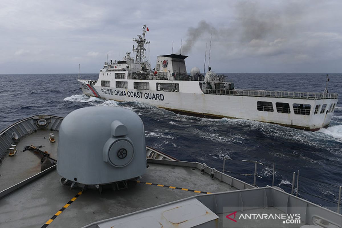 Tiga KRI Koarmada I Usir Kapal Asing Perairan Natuna Utara