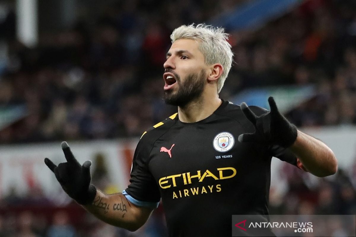 Sergio Aguero pecahkan rekor Thierry Henry dan Alan Shearer