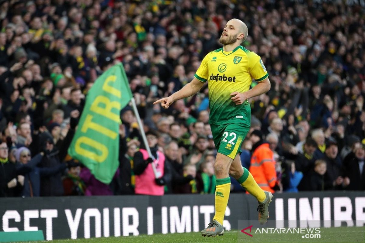 Hasil pertandingan Liga Inggris: Norwich akhirnya menang setelah sembilan laga