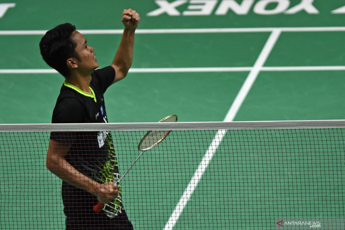 Ginting  lalui partai pertama secara mudah di BATC 2020