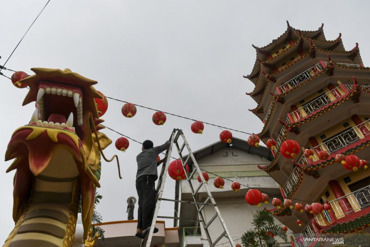 Vihara Bodhijaya Baturaja  gelar kunjungan  kasih sambut Imlek