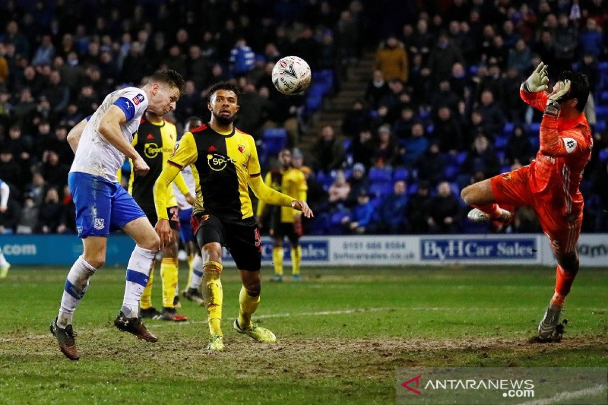 Watford ditaklukkan Tranmere pada laga ulang putaran ketiga Piala FA