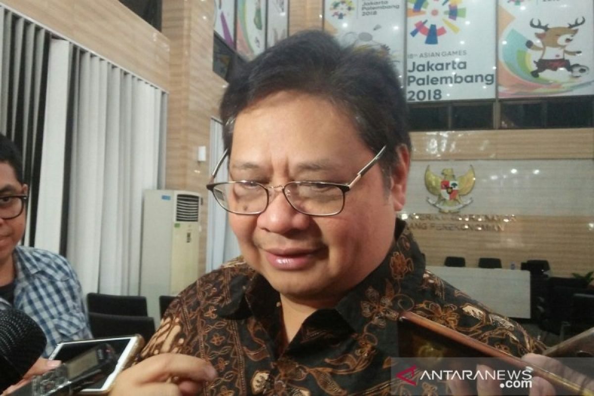 Menko Bidang Perekonomian Airlangga Hartarto sebut virus corona menambah ketidakpastian global