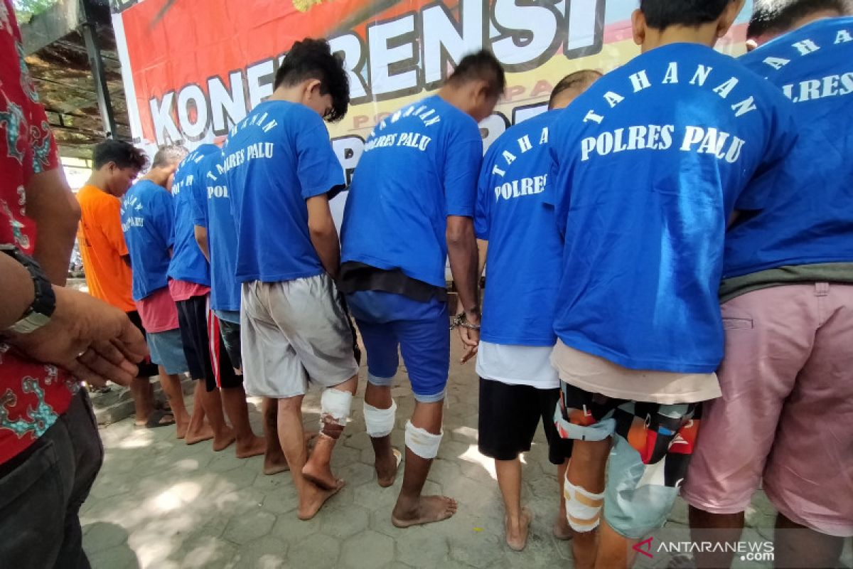 Polres Palu telah menembak 20 terduga pelaku pencurian kendaraan