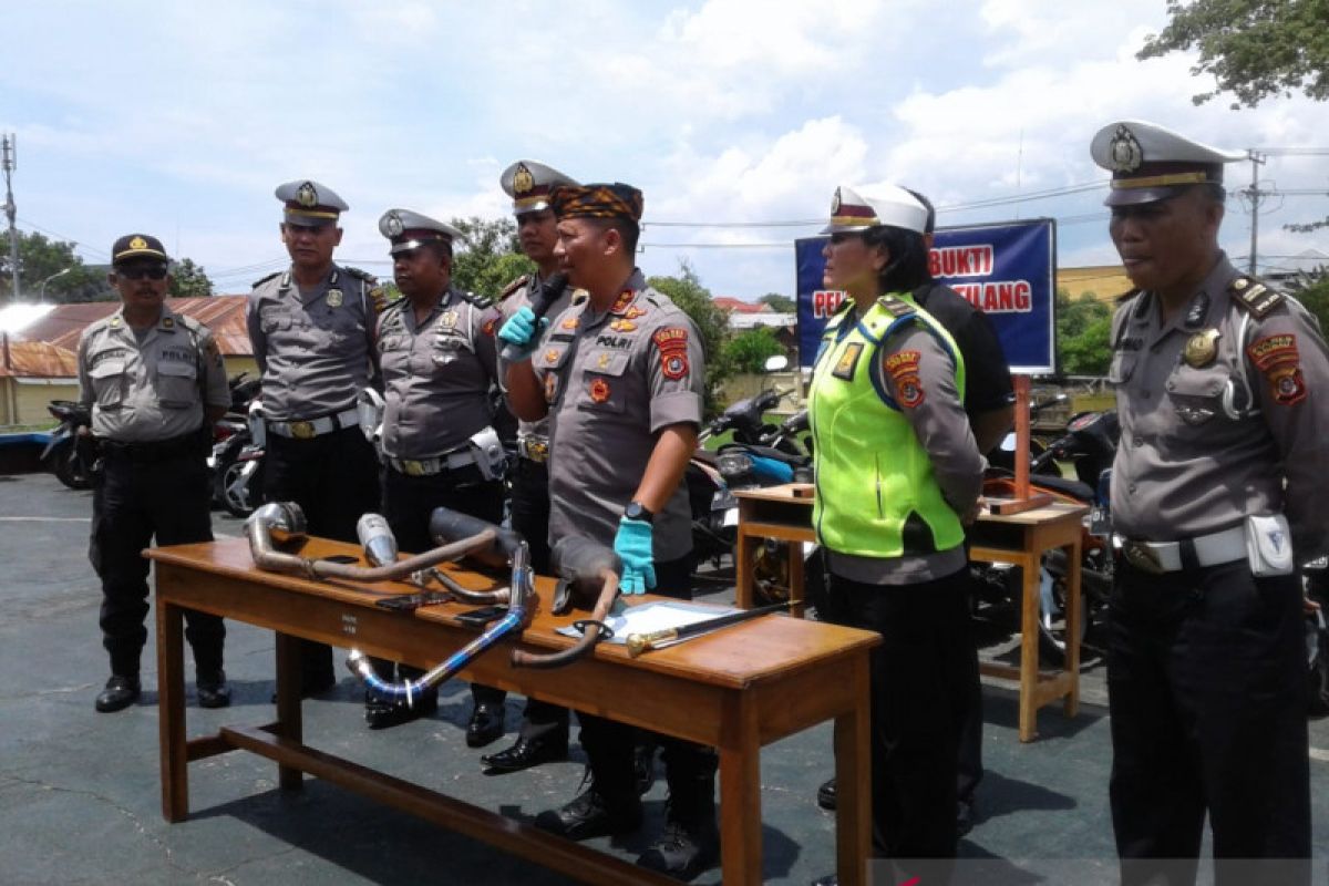 Balapan liar, 33 roda dua diamankan Satlantas Baubau