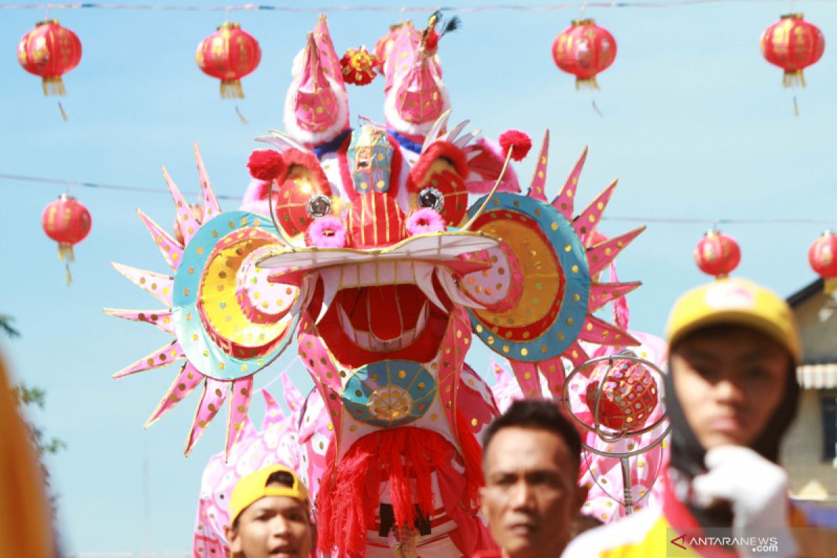 Ritual naga buka mata di Pontianak jelang Cap Go Meh