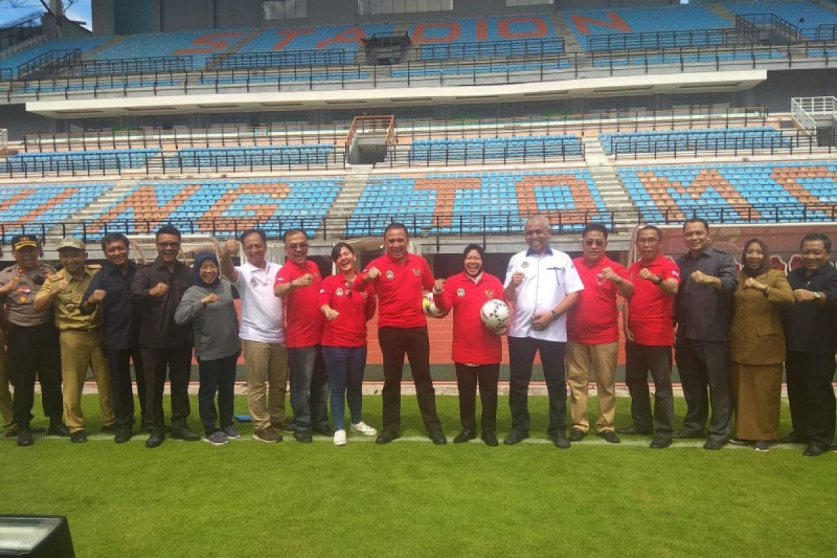 Ketua Umum PSSI tinjau Stadion GBT Surabaya jelang Piala Dunia U-20