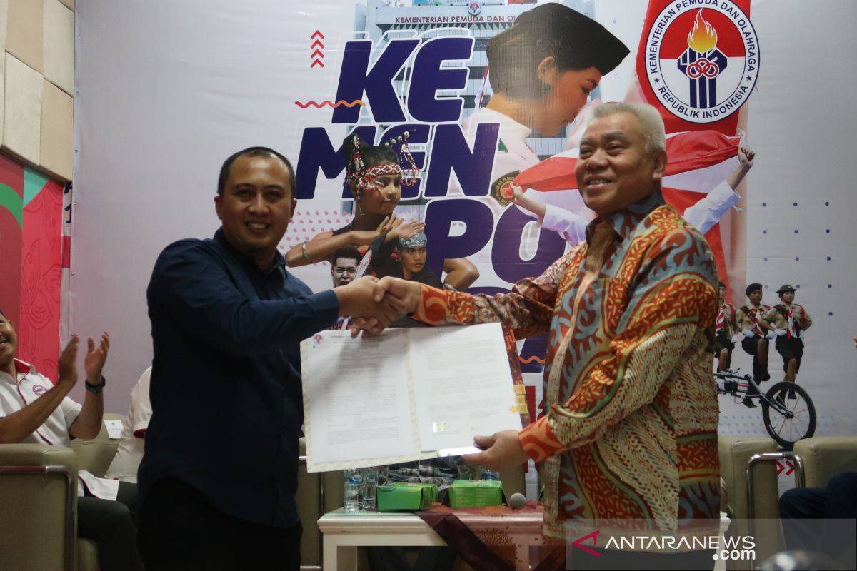 Kemenpora dan tiga cabor tandatangani MoU pelatnas Olimpiade