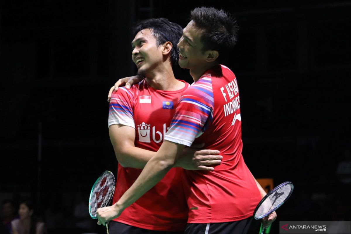 Tim putra  Indonesia juara  Badminton Asia Team Championships 2020