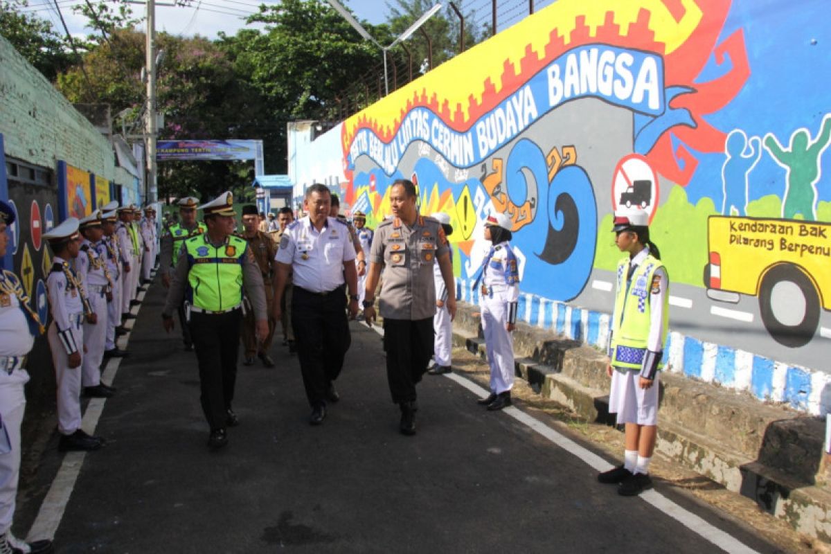 Ditlantas Polda Lampung asistensi kampung tertib lalu lintas di Bandarlampung