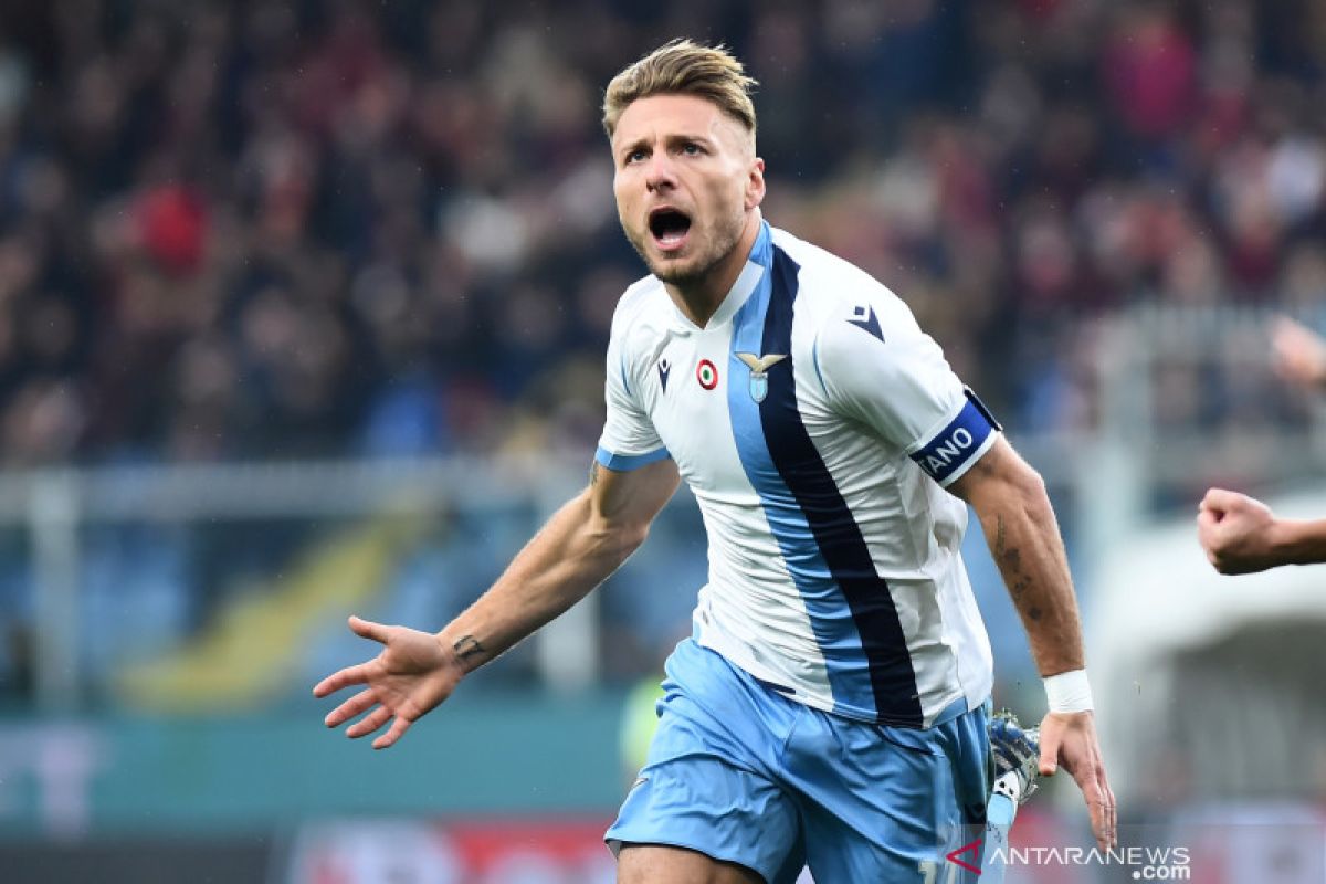 Trigol Immobile mewarnai kemenangan 5-1 Lazio atas Verona