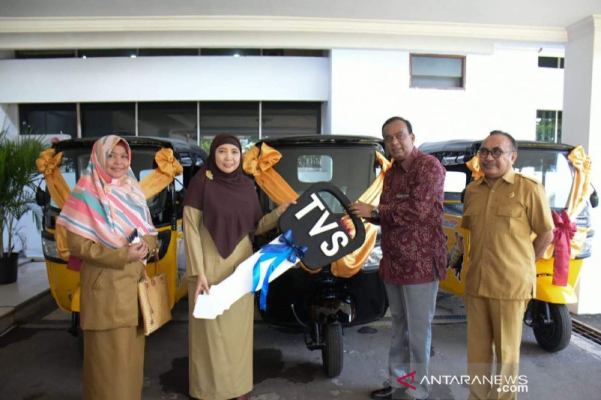 Pemprov NTB memperoleh hibah tiga kendaraan dari TVS Motor