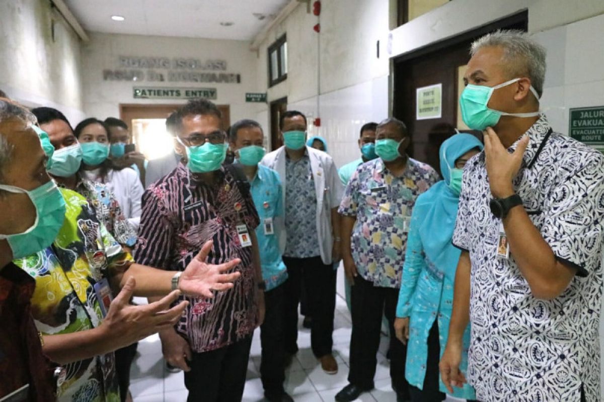 Gubernur Ganjar cek kesiapan RSUD Moewardi Surakarta tangani COVID-19