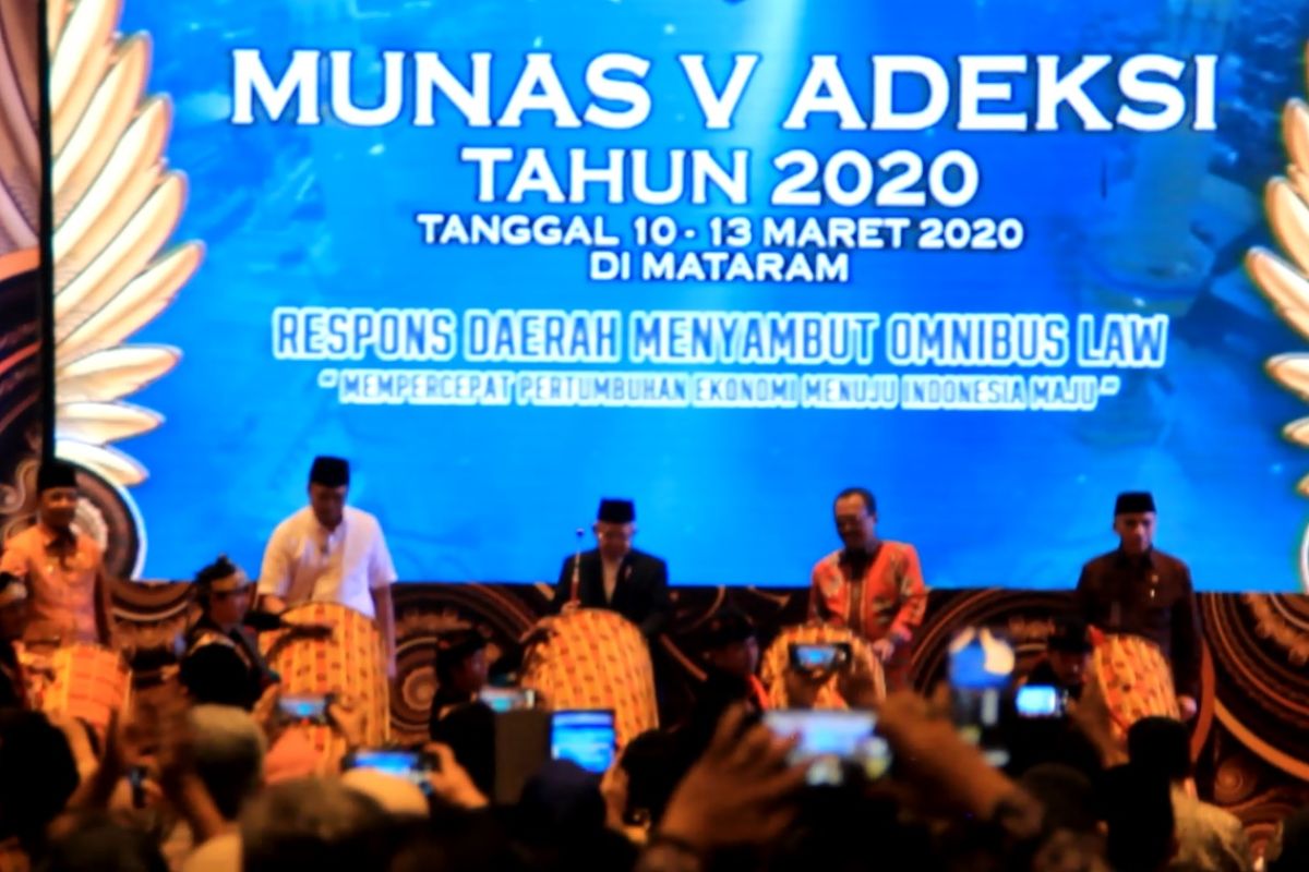 Wapres RI membuka Munas V Adeksi di Mataram