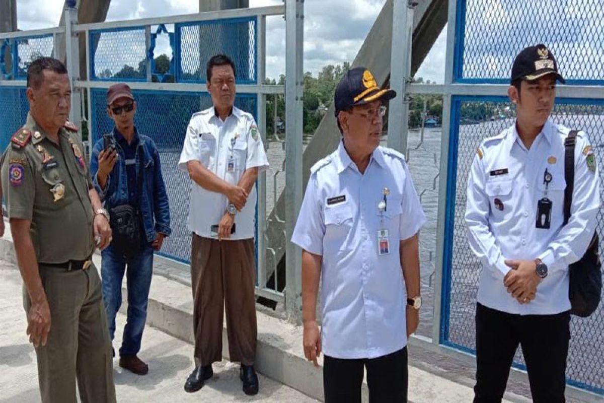 Jembatan Muara Teweh-Jingah dijaga selama sepekan