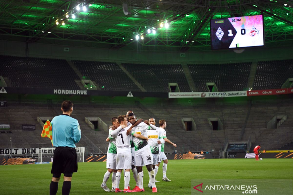 Gladbacah taklukkan Cologne 2-2 demi amankan kembali peringkat keempat