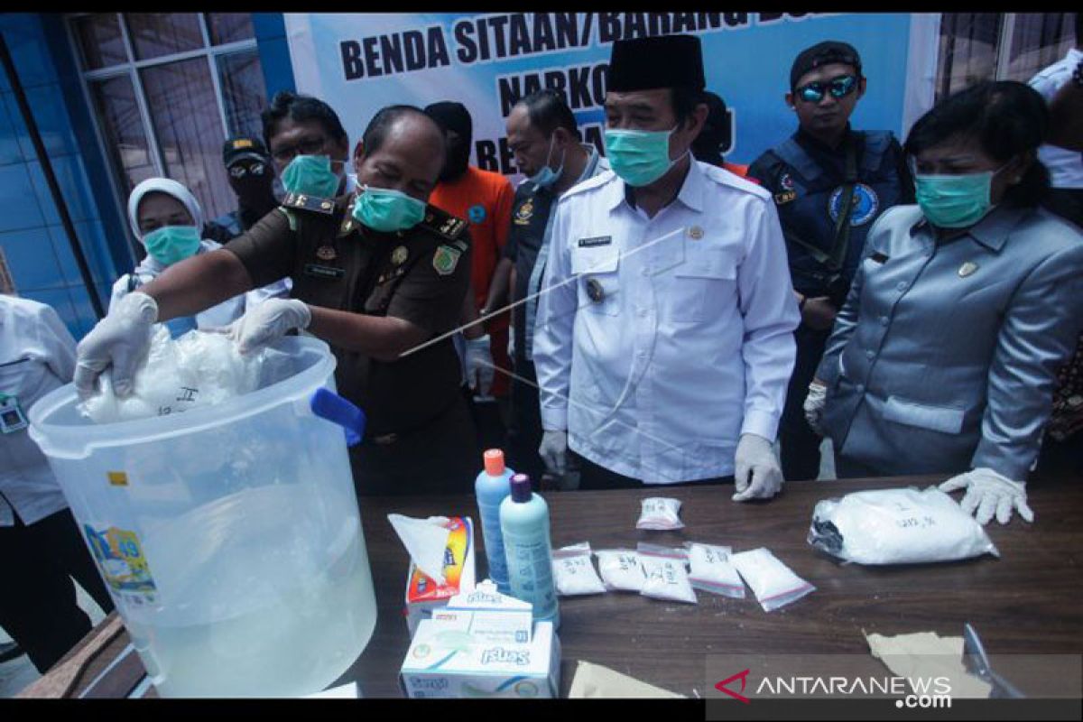 BNNP Kalteng musnahkan sabu-sabu seberat 2 kilogram lebih