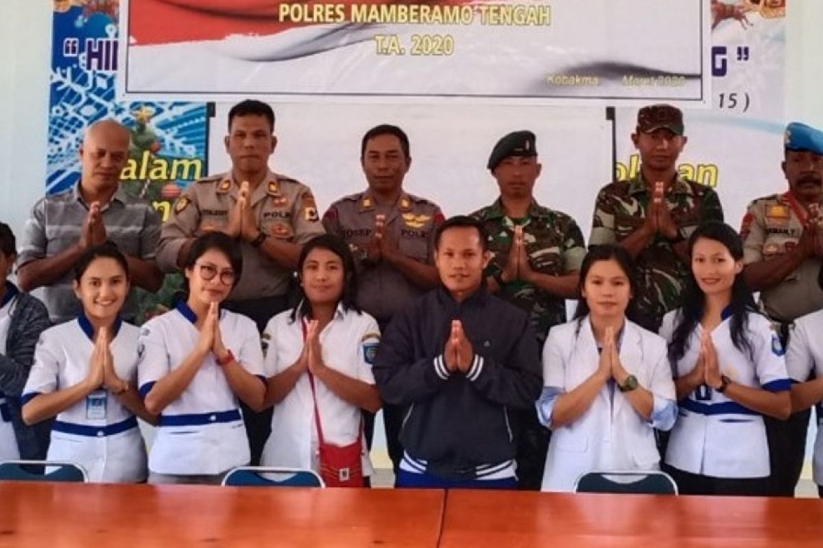 Polres gandeng RSUD Mamberamo Tengah sosialisasi pencegahan virus corona