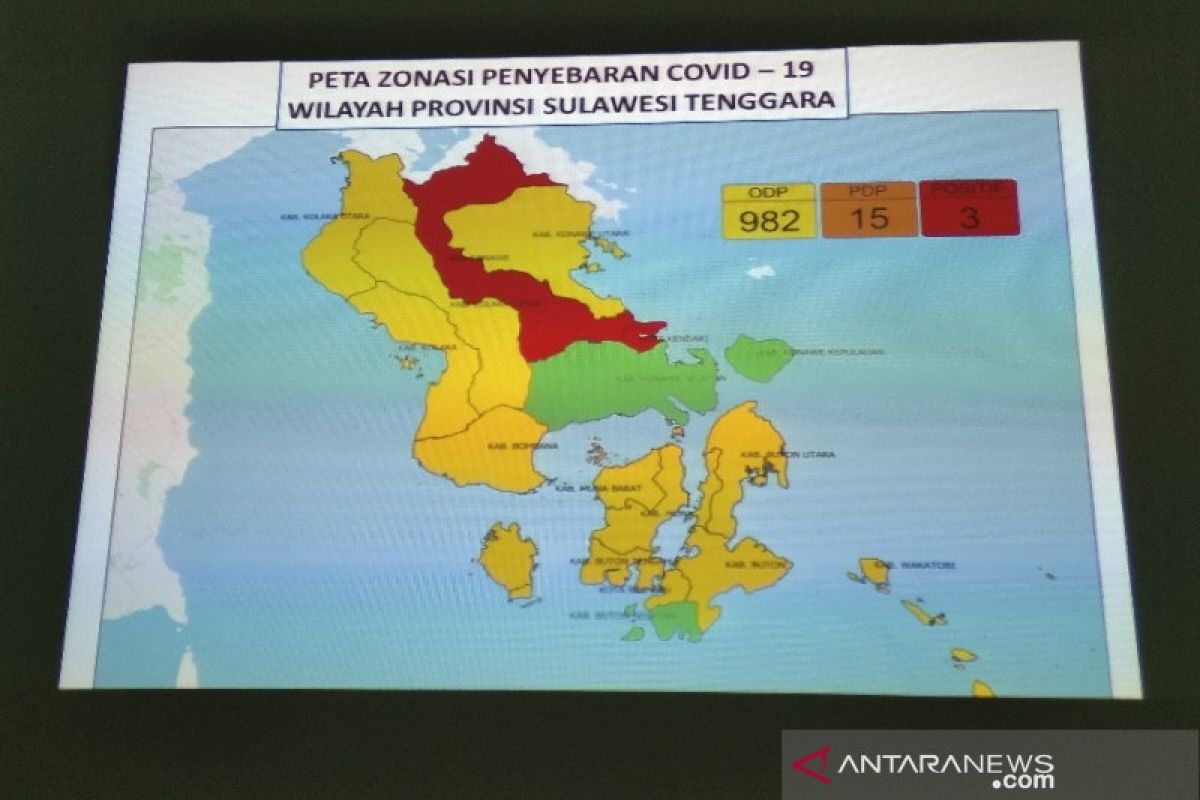 Ini data sebaran ODP kasus COVID-19 di Sultra, Bombana tercatat 219 orang