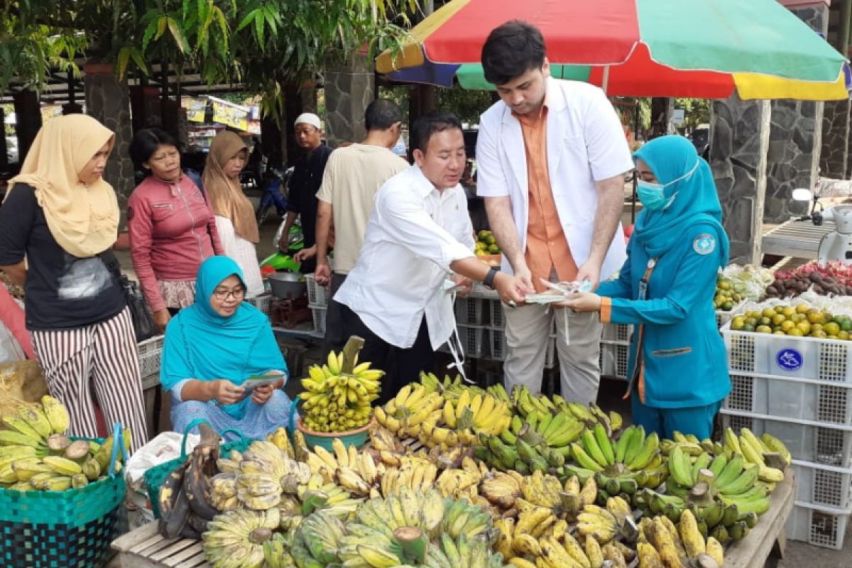 Pasar Puri Pati ditutup setelah pembagian masker dari almarhum Imam Suroso