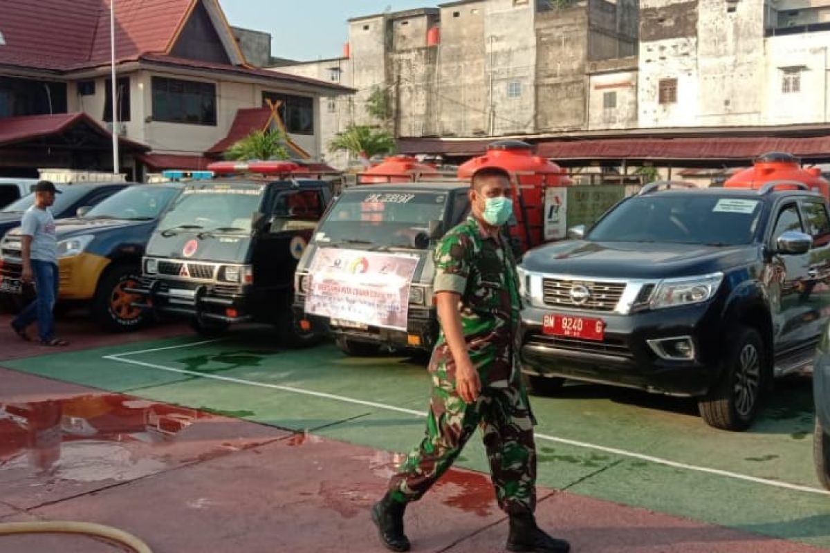 Besok, 500 tim gabungan Inhil akan lakukan penyemprotan disinfektan, ini rutenya