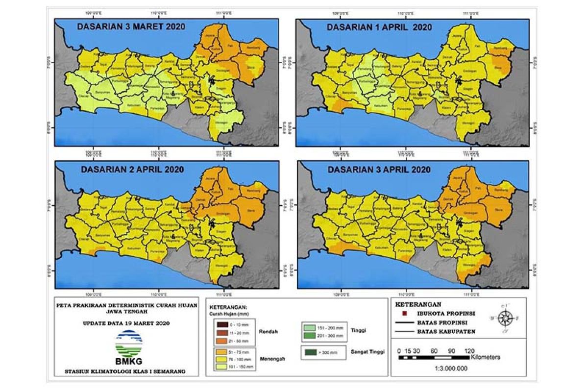 Jateng selatan dan pegunungan tengah diprakirakan masuki masa transisi