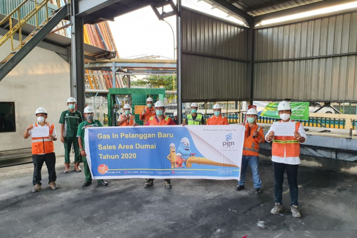 Gas PGN resmi mengalir di kawasan industri Dumai