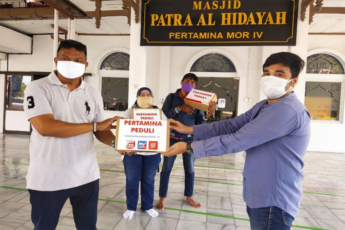 Pertamina MOR IV berikan paket APD ke awak media