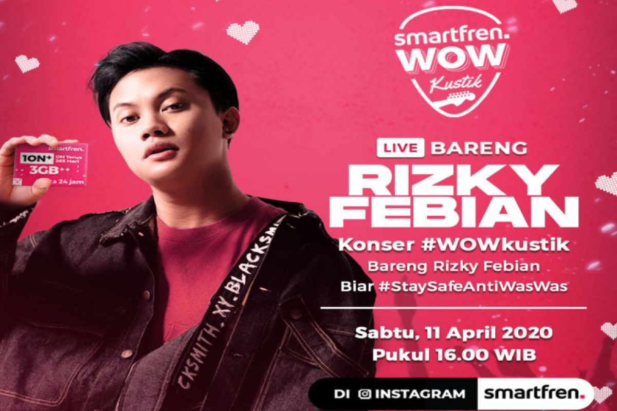 Hari ini Smartfren gelar konser digital bareng Rizky Febian