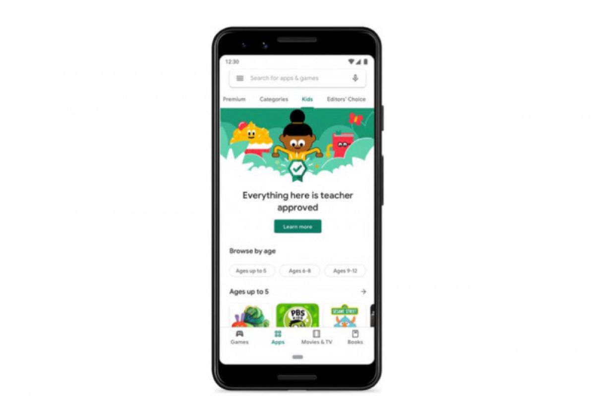 Google Play untuk anak hadirkan opsi 'Disetujui Guru'