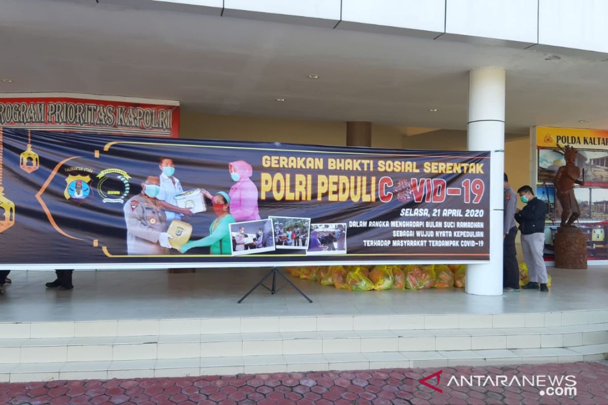 Polda gelar Gerakan Bhakti Sosial Serentak Polri Peduli COVID-19