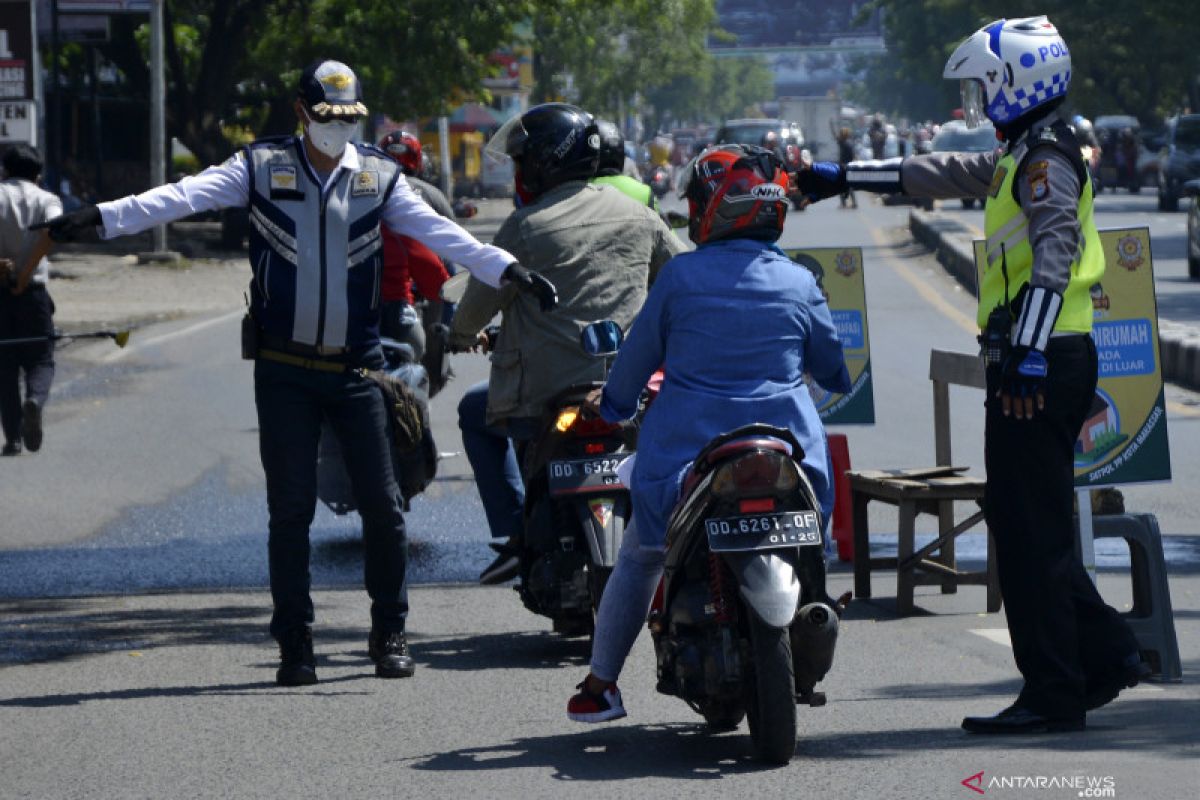 Pemerintah Kota Makassar mulai uji cobakan PSBB COVID-19