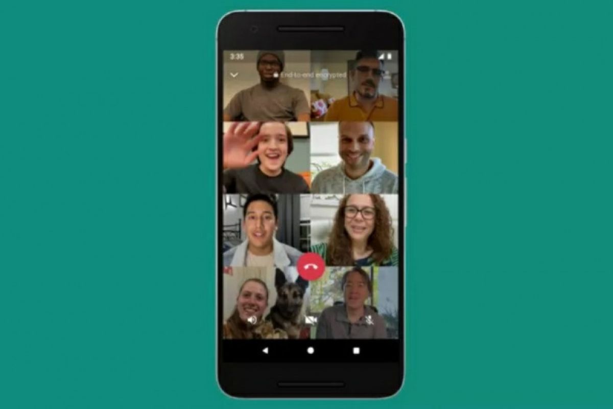 Manjakan penggunanya, "Video call" WhatsApp sekarang bisa 8 orang