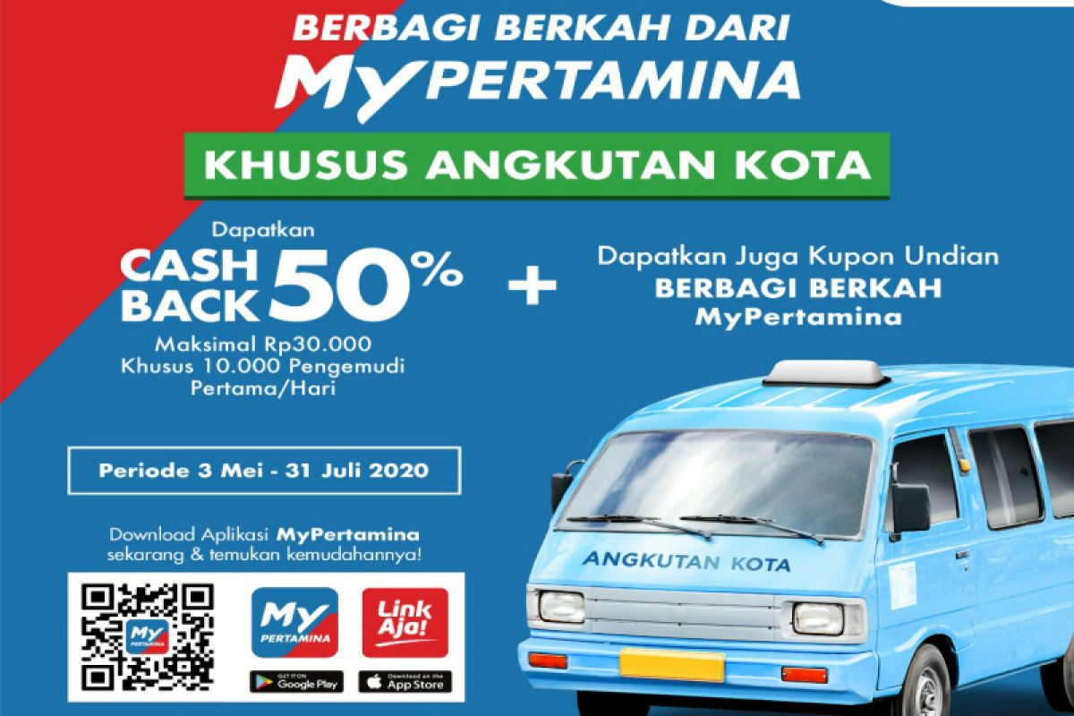 Pertamina beri cashback 50 persen untuk 10.000 angkot yang isi Pertalite dan Dexlite tiap hari